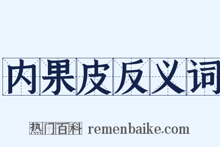 内果皮反义词是什么意思的图片